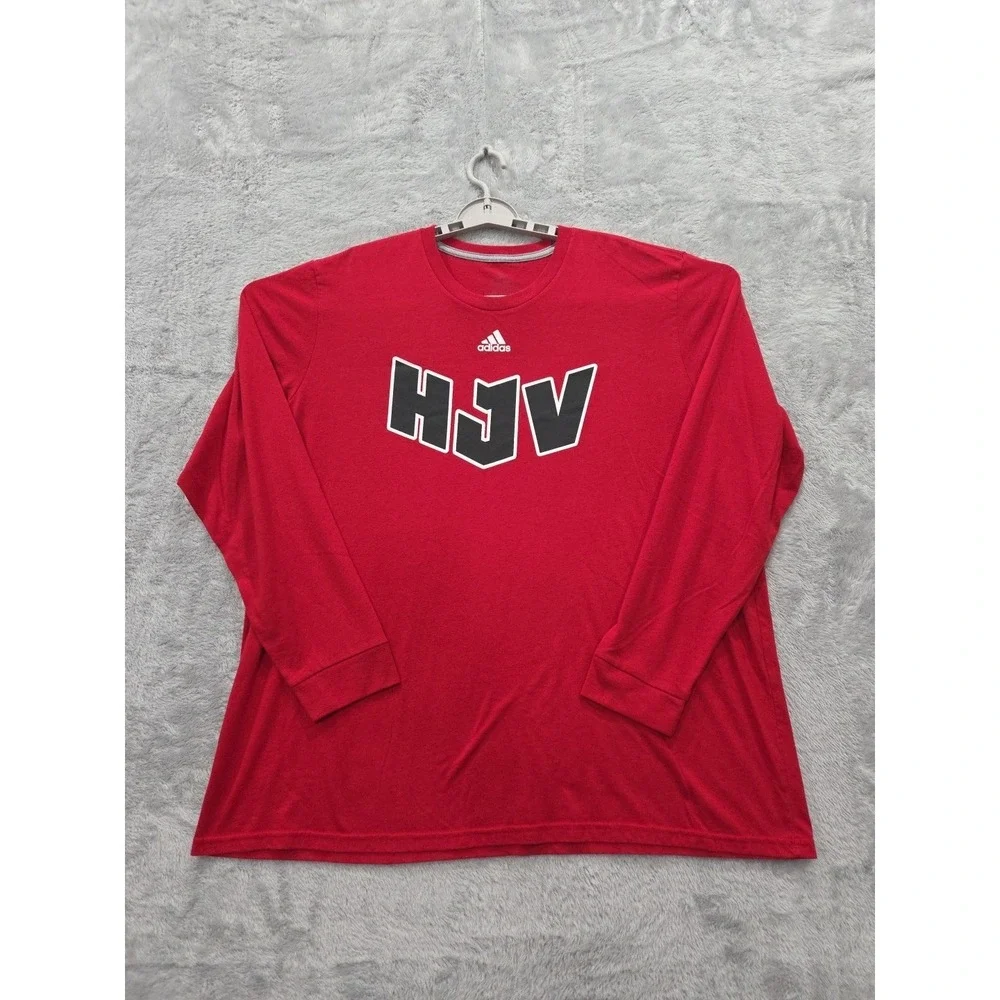 adidas go to performance tee Shirt Long Slip Sz XXL Hjv Logo